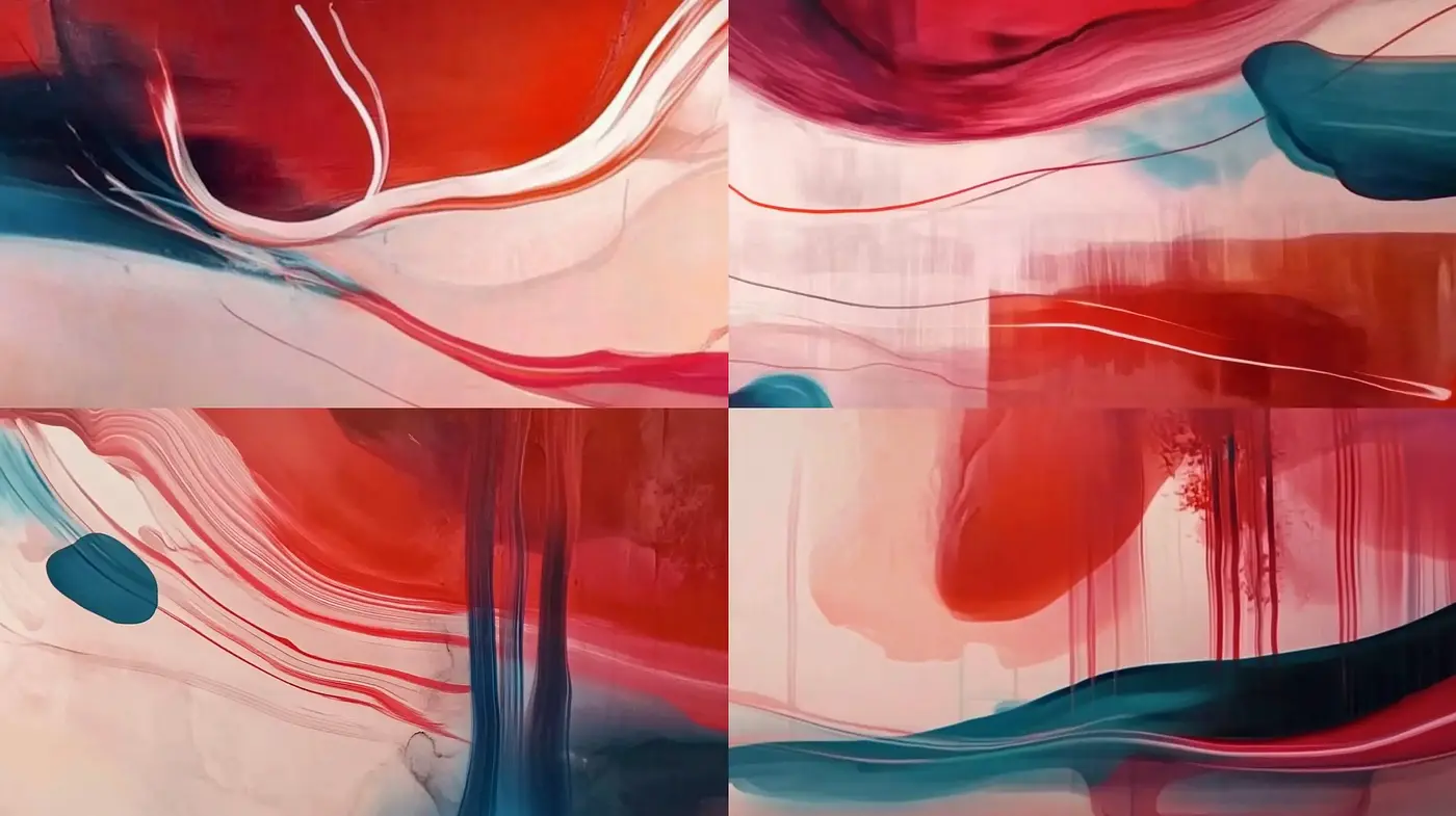 Ethereal Fluidity in Abstract Digital Landscapes - Midjourney sref style