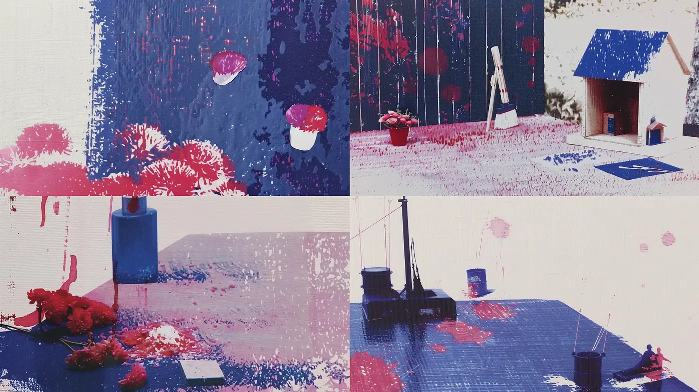 Splattered Chromatics: Abstract Expressionism Meets Digital Art - Midjourney sref style