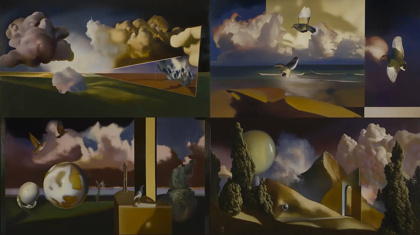 Ethereal Dreamscapes with Surrealist Undertones - Midjourney sref style