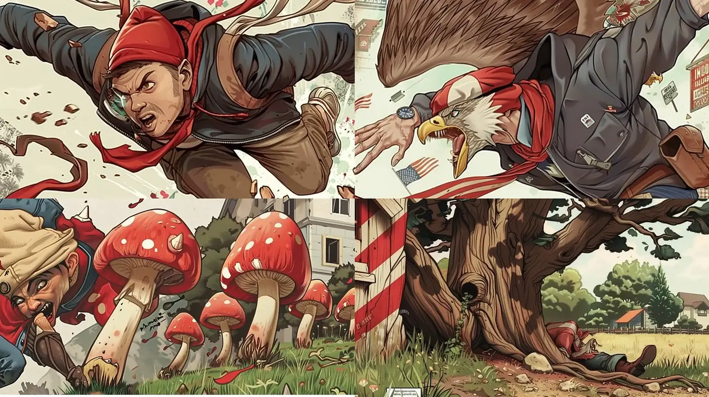 Dynamic Storybook Adventure Illustration Style - Midjourney sref style