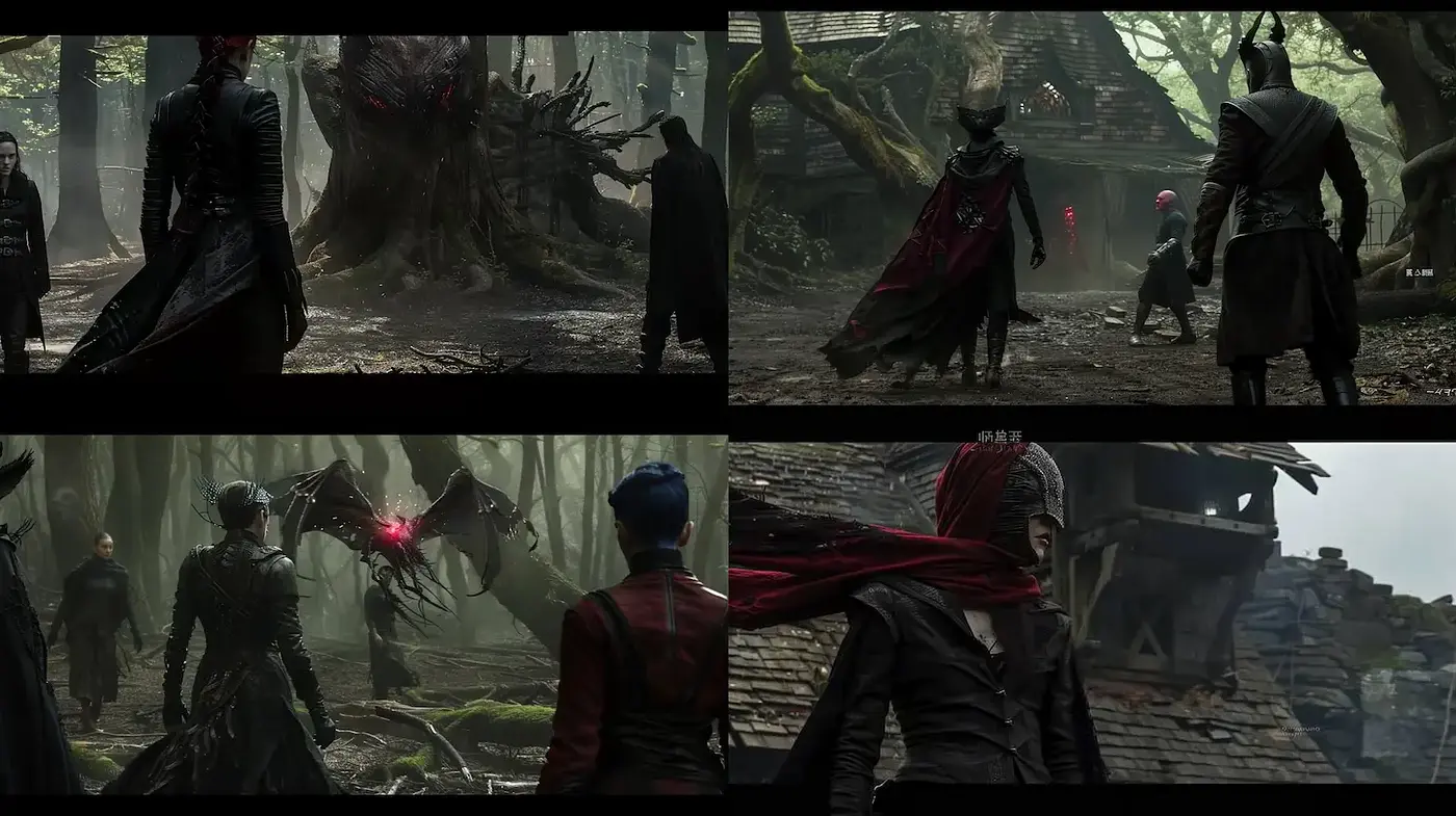 Dark fantasy aesthetics with a cinematic quality - Midjourney sref style