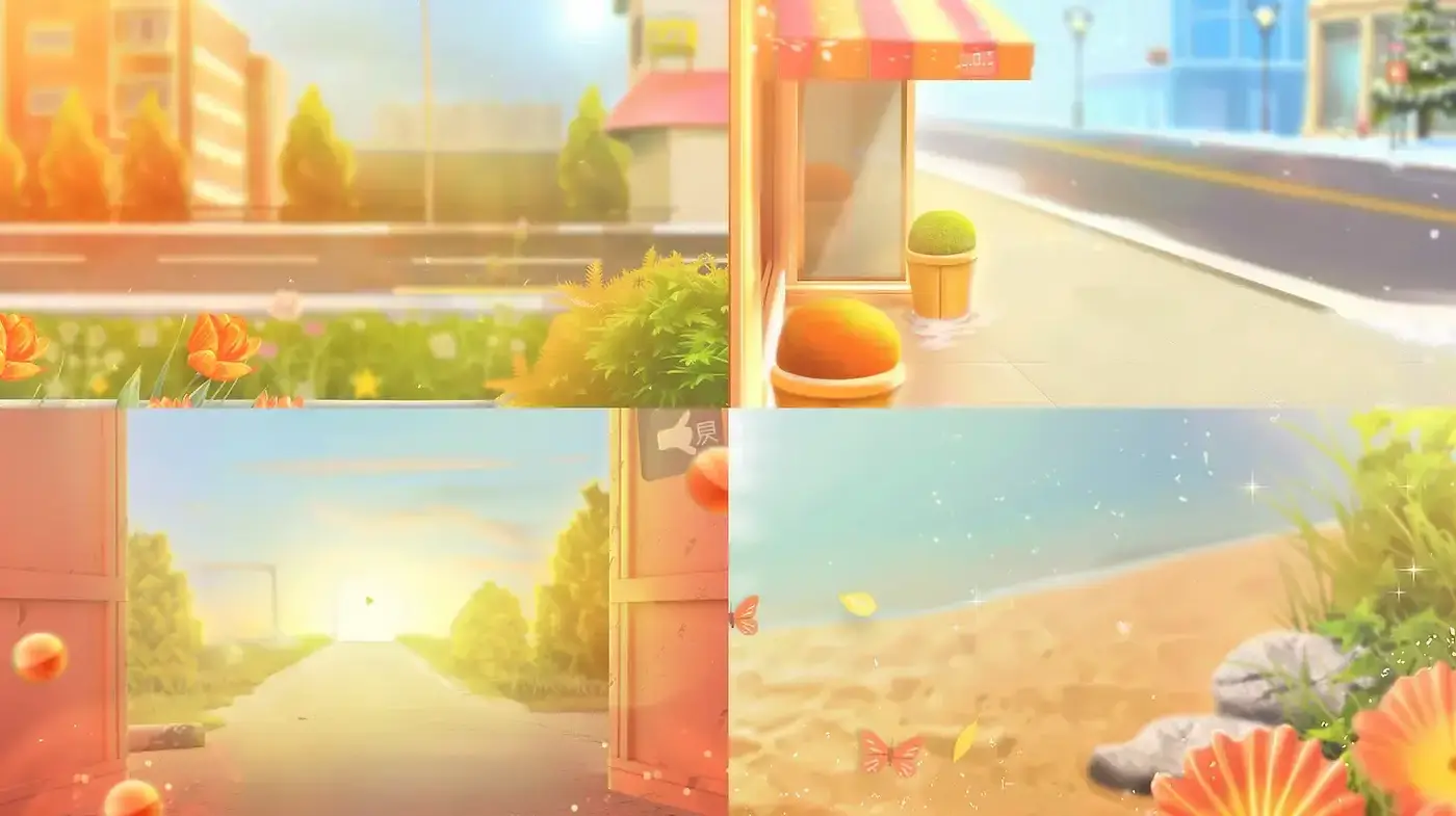 Serene Impressions of Summertime Bliss - Midjourney sref style