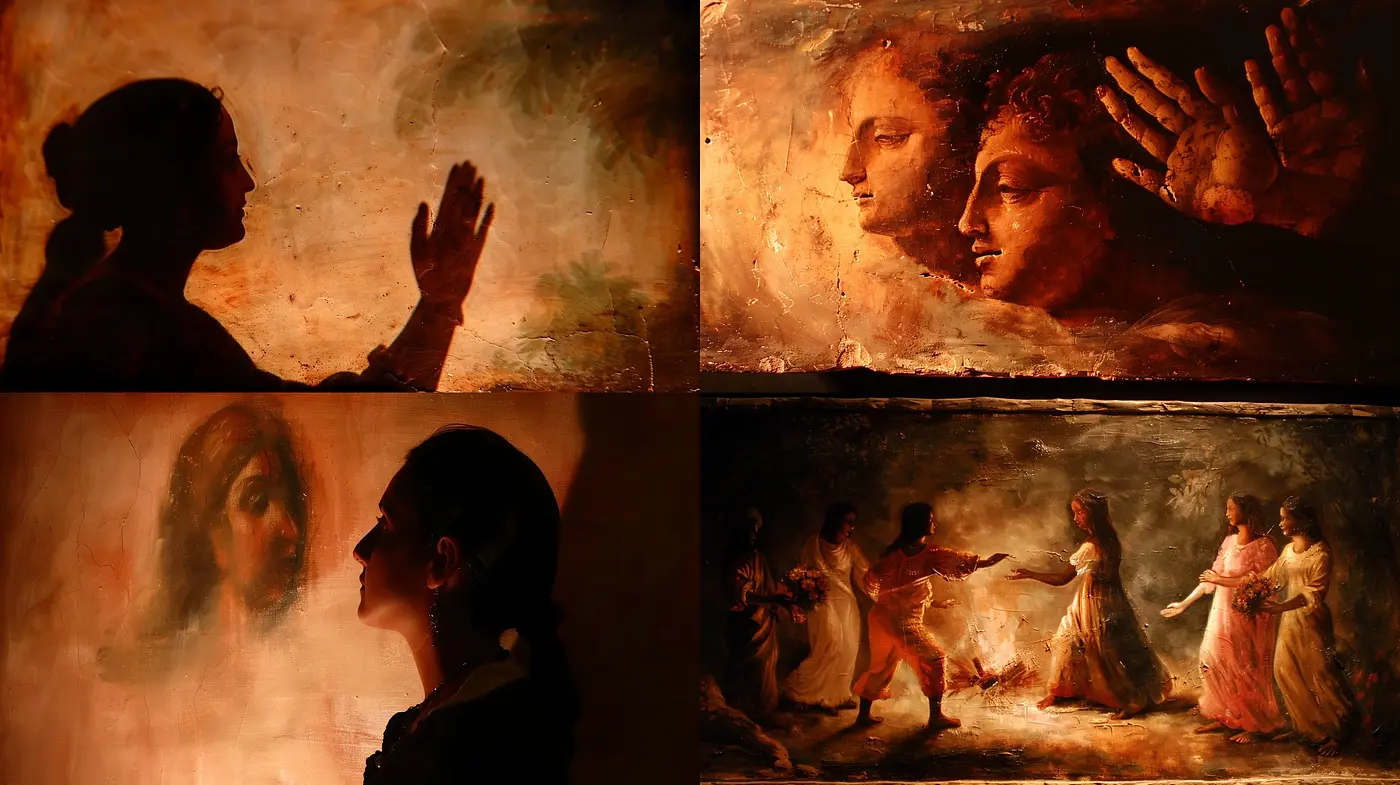 Ethereal Sepia Memories: A Fusion of Warm Hues and Impressionist Textures - Midjourney sref style