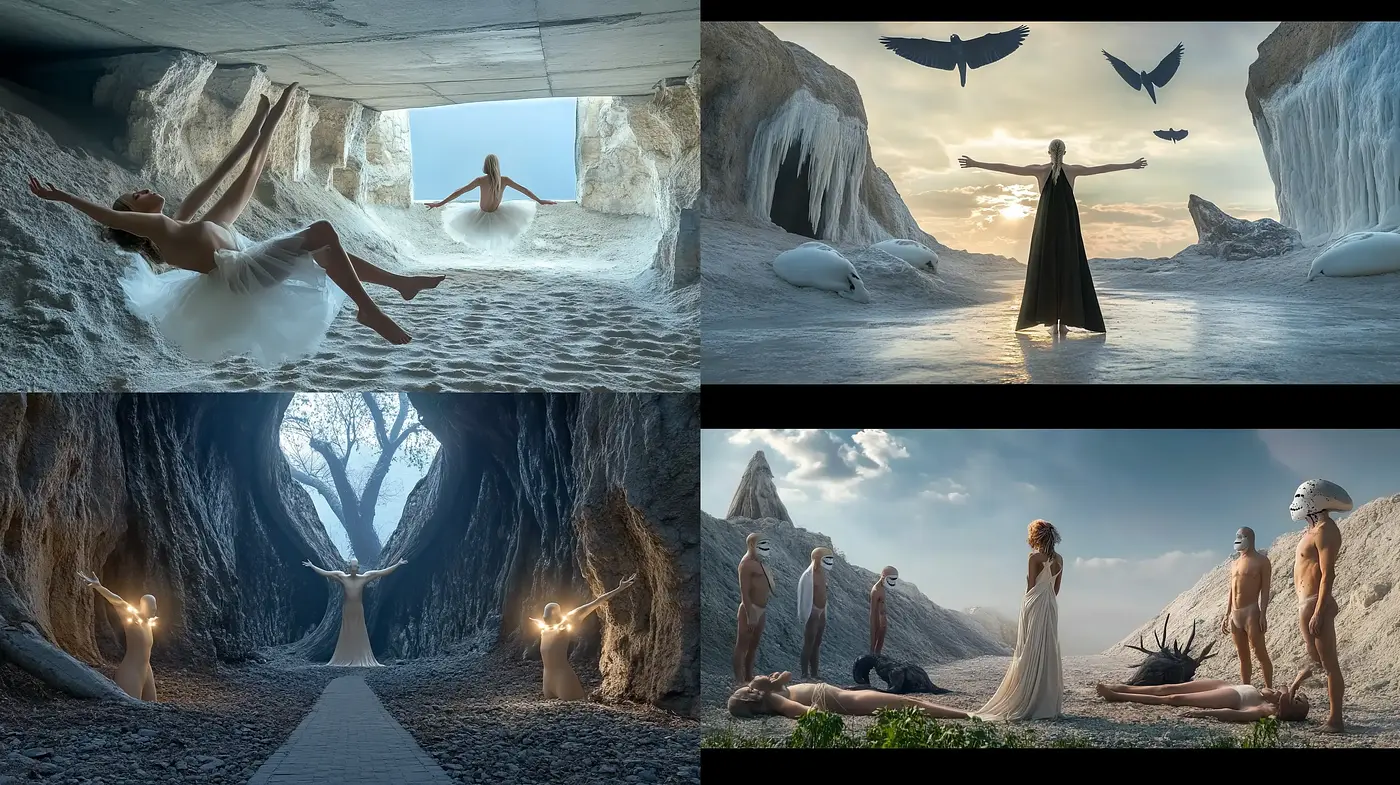 Ethereal Dreamscapes: A Serene Harmony of Mystical Hues and Surreal Environments - Midjourney sref style