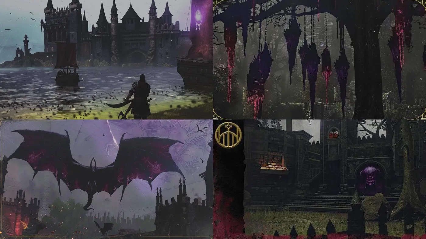 Gothic Reverie: An Enigmatic Journey through Darkened Elegance and Mystical Ambiance - Midjourney sref style