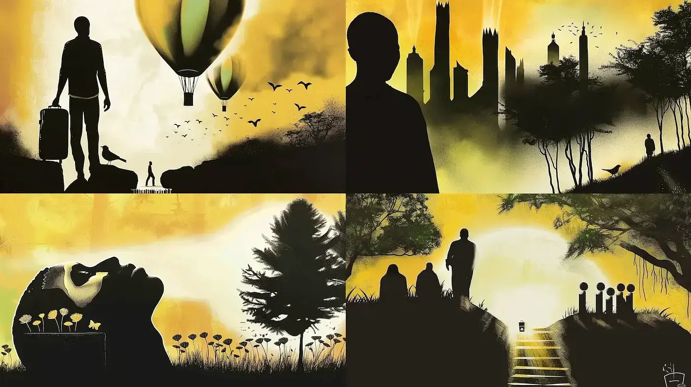 Surrealistic Imagery with Strong Contrast and Ethereal Atmosphere - Midjourney sref style