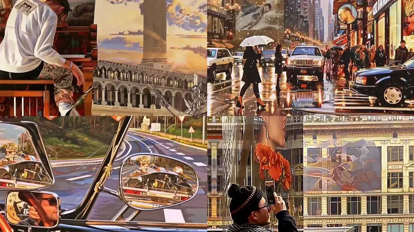 Diverse Urban Narratives with a Vintage Aesthetic - Midjourney sref style