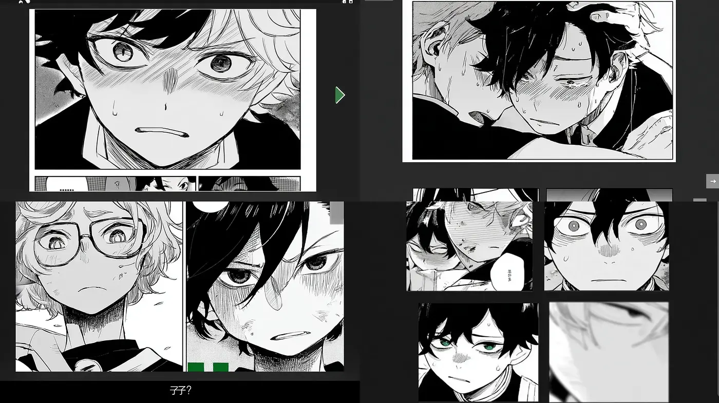 Dynamic Emotion-Driven Manga Style with Strong Contrasts - Midjourney sref style