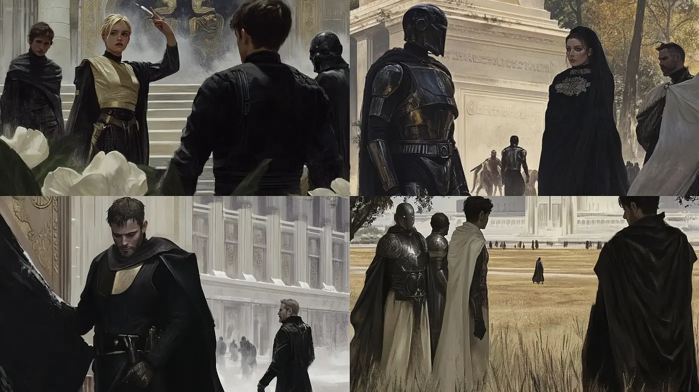 Ethereal Cinematic Drama with a Dark Atmospheric Palette - Midjourney sref style