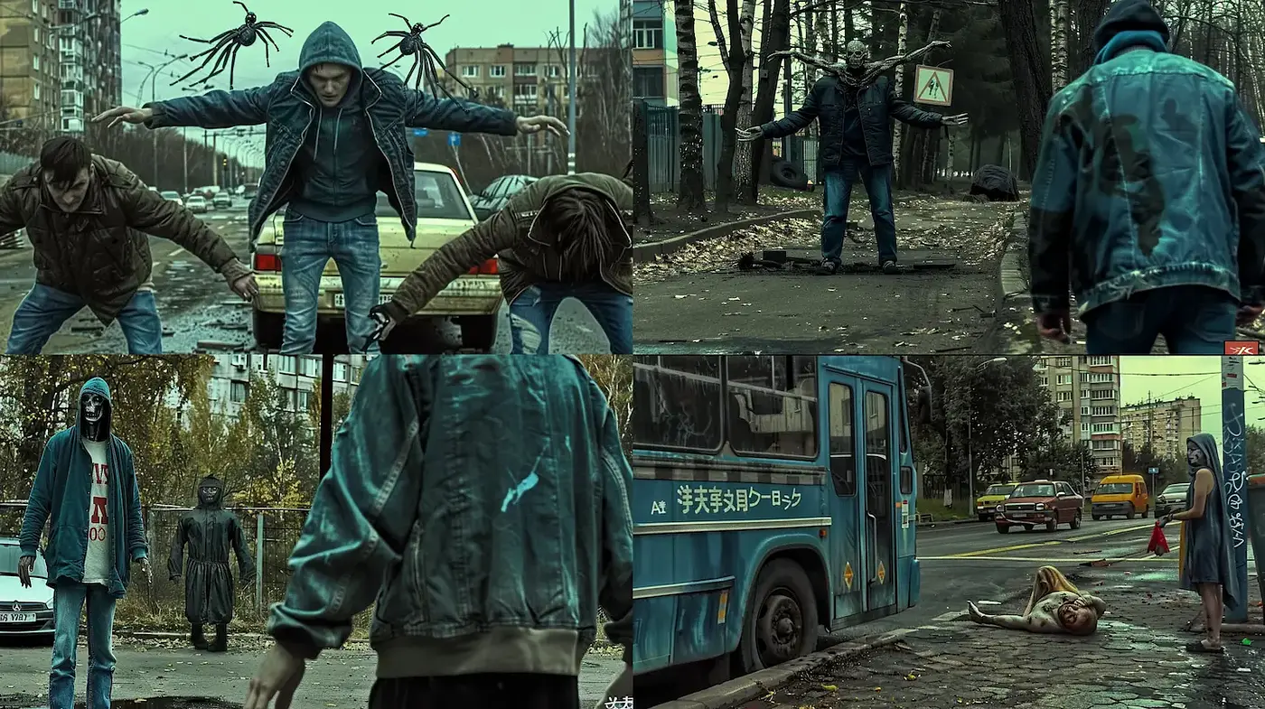 Dystopian Urban Aesthetic with Gloomy Undertones - Midjourney sref style