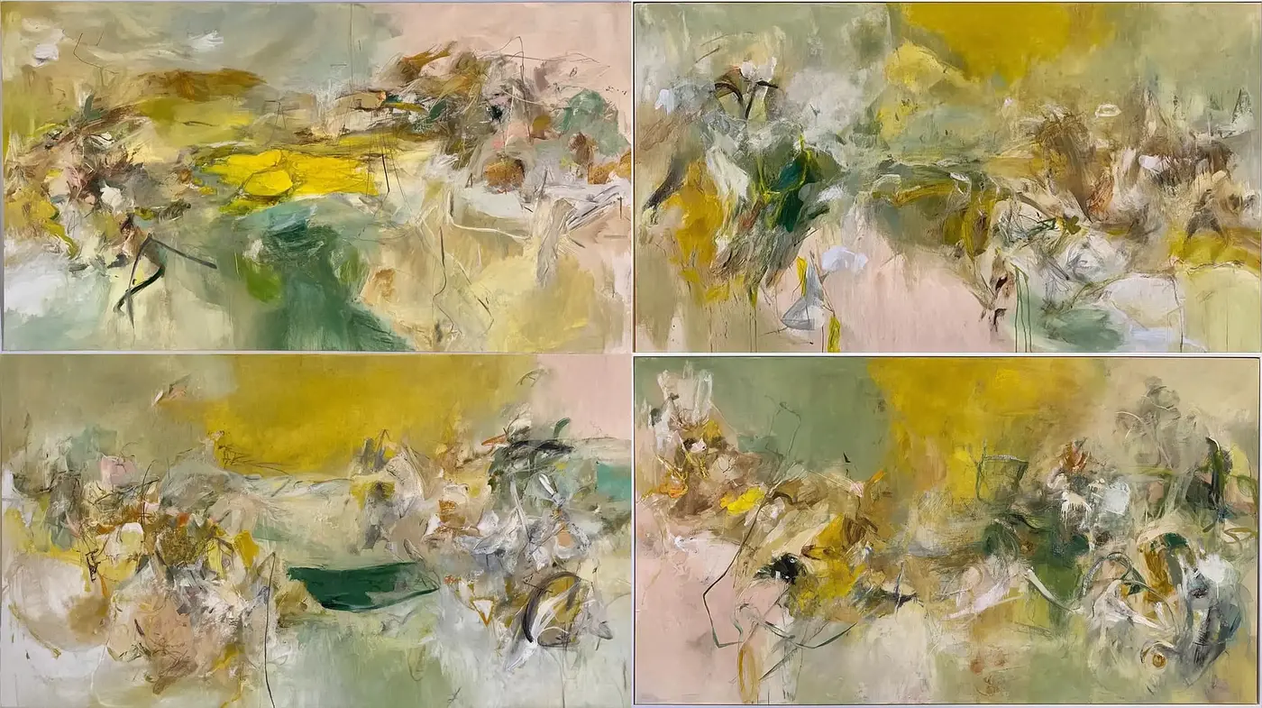 Abstract Expressionism with Organic Modern Touches and Earthy Color Palette - Midjourney sref style