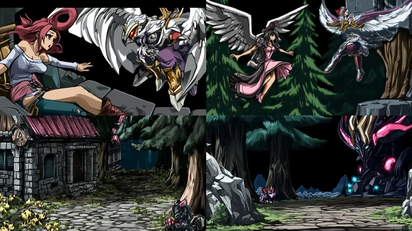 Ethereal Fantasy with Dynamic Anime Essence - Midjourney sref style