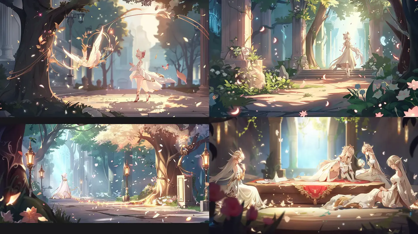 Enchanted Forest Whimsy: A Dreamlike Display of Ethereal Elegance - Midjourney sref style