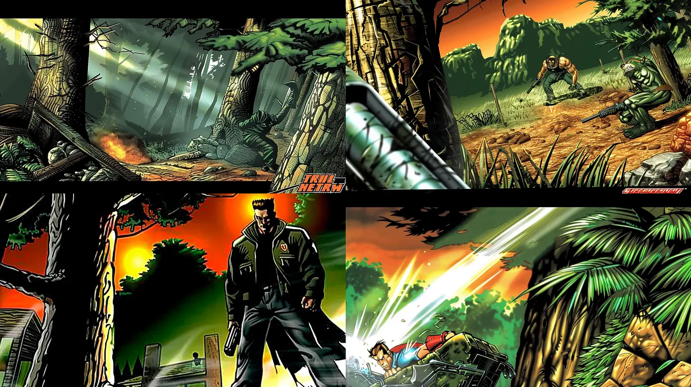 Lush Hues and Dramatic Shadows: A Fusion of Comics and Realism in Artistic Interpretation - Midjourney sref style