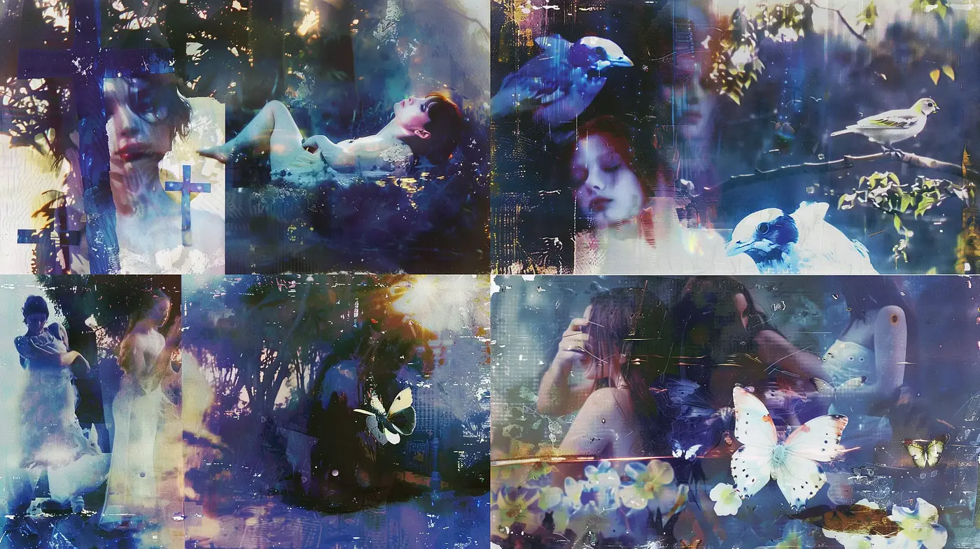 Ethereal Dreamscape Fusion with Surreal Overtones - Midjourney sref style