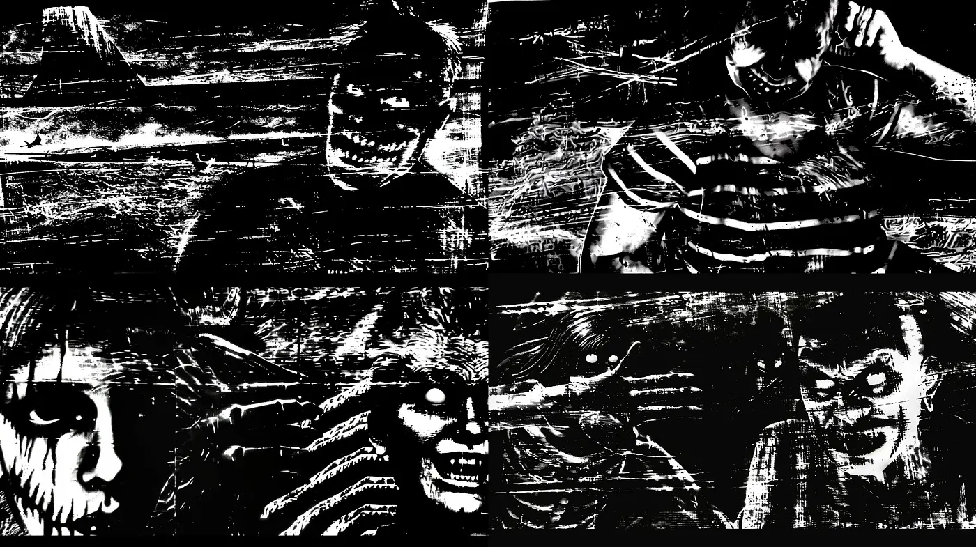 Harmonized Monochromatic Visions with Textured Expressionism - Midjourney sref style