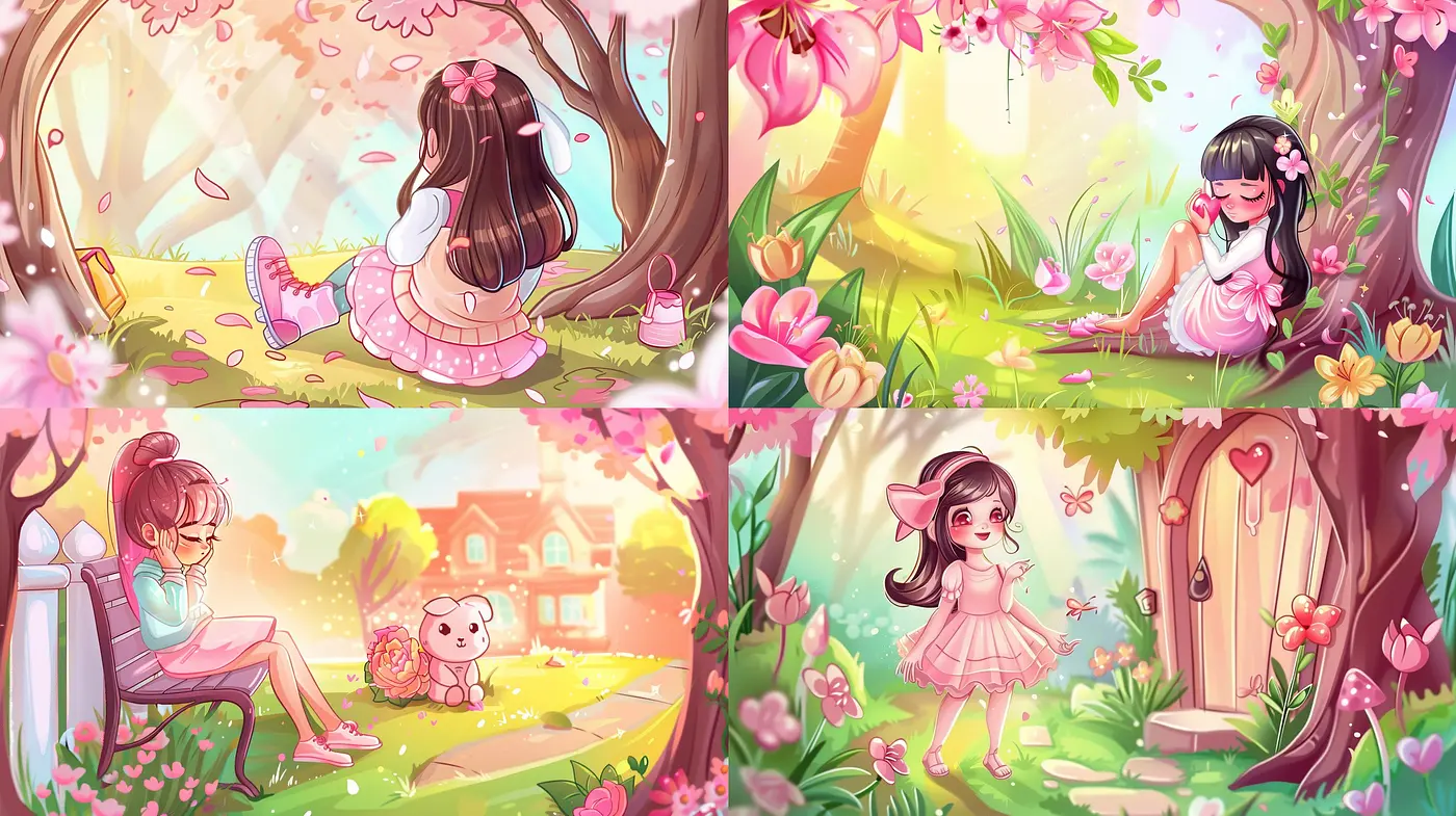 Dreamy Pastel Panorama: A Soft-Hued Symphony of Whimsical Artistry - Midjourney sref style