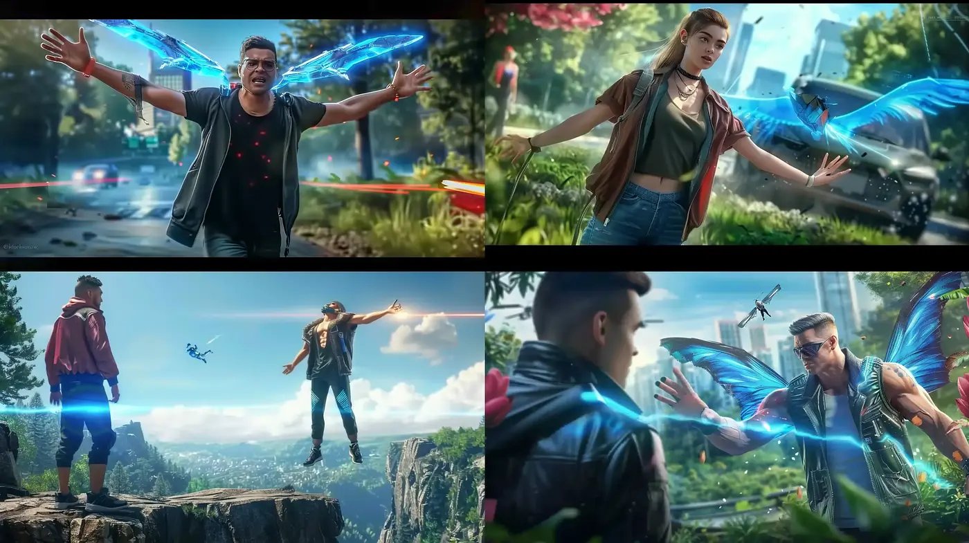 Futuristic Fantasy with Vivid Cinematography - Midjourney sref style