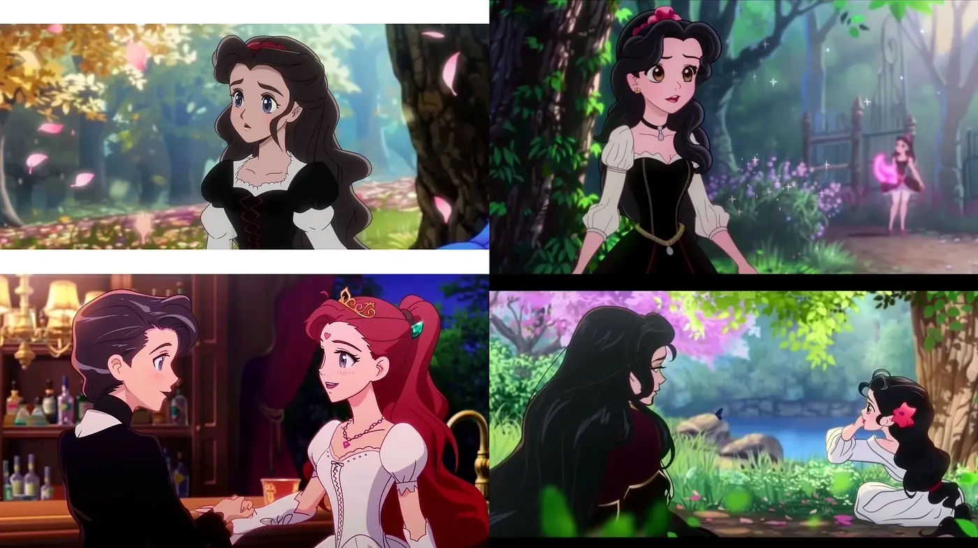 Enchanted Storybook Elegance: Consistent Strokes of Anime-inspired Fairy Tale Renders - Midjourney sref style