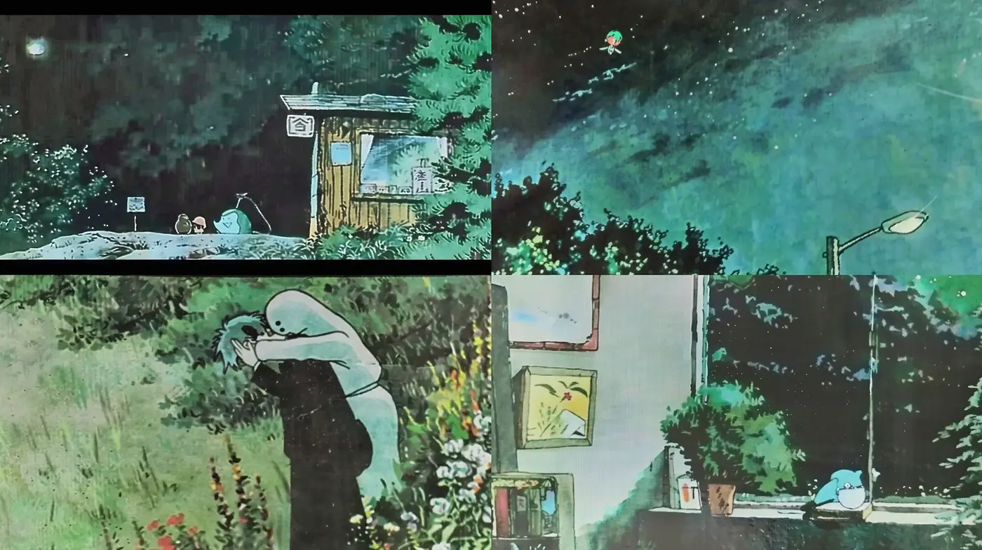 Melancholic Dreamscape in Textured Anime Style - Midjourney sref style