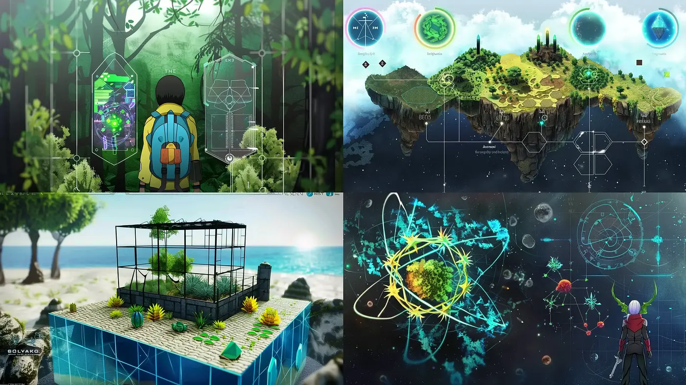 Futuristic Conceptual Visions with a Harmonious Color Symphony - Midjourney sref style