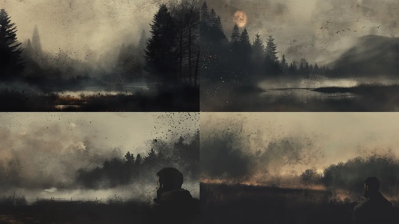 Ethereal Dreamscape in Sepia Tones: A Consistent Vision of Tranquility and Abstraction - Midjourney sref style