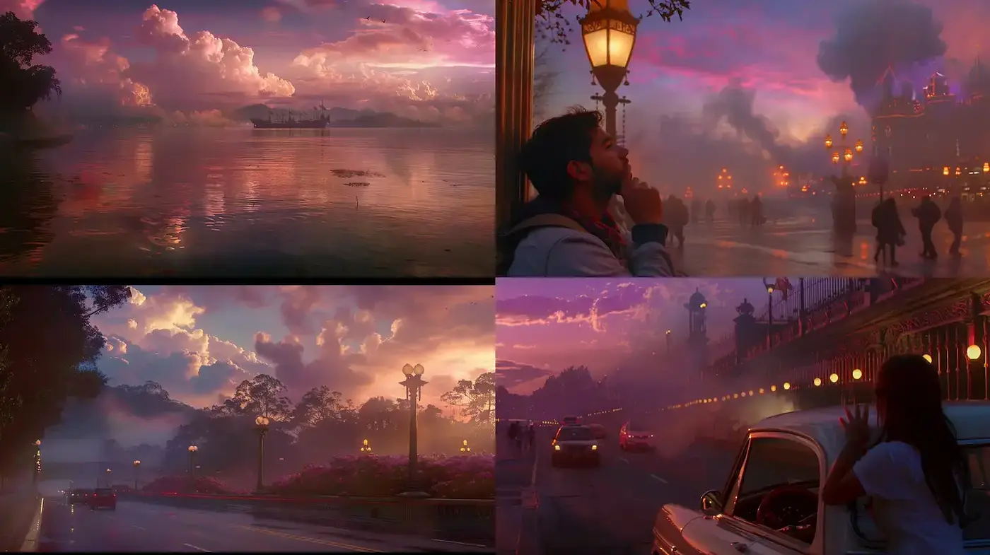 Atmospheric dreamscapes evoking contemplative serenity - Midjourney sref style