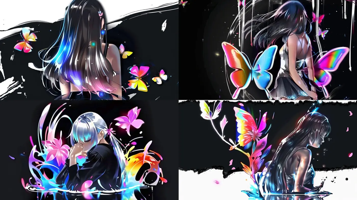 Luminous Ethereal Anime-Inspired Digital Art - Midjourney sref style