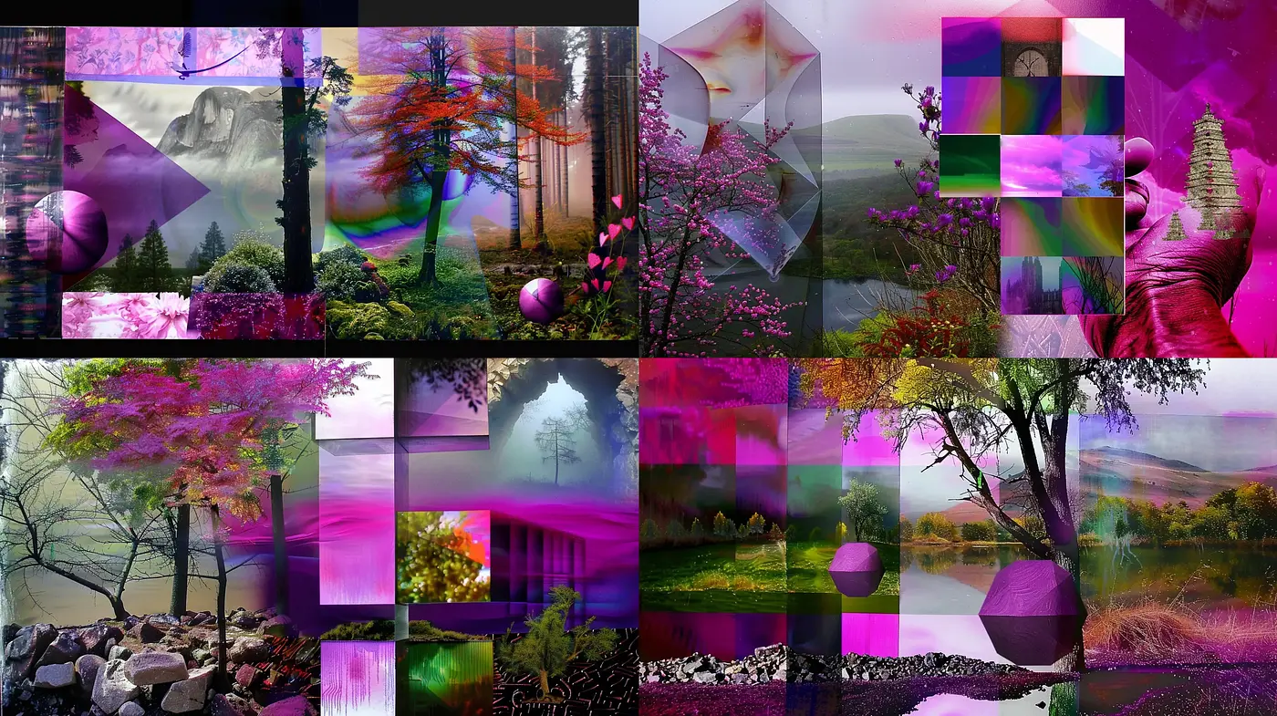 Surreal Vivid Dreamscape Fusion - Midjourney sref style