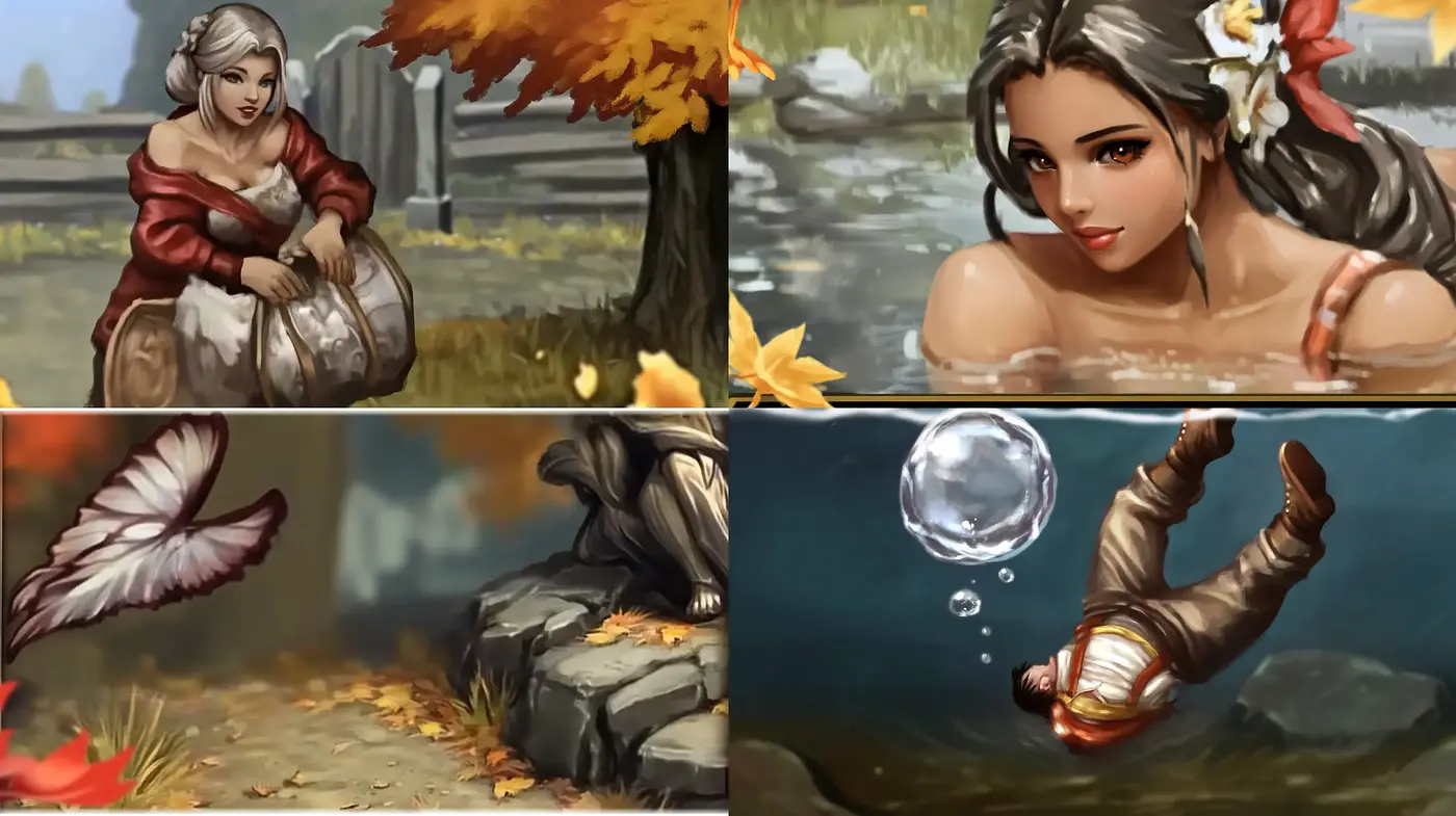Enchanting Autumnal Fantasy: A Harmonious Blend of Digital Artistry and Natural Hues - Midjourney sref style