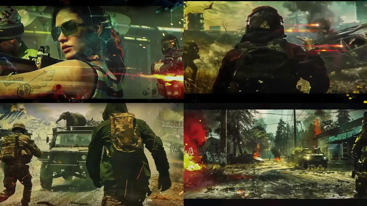 Dynamic Spectrum of Crisis: The Fusion of Digital Artistry and Cinematic Combatant Aesthetics - Midjourney sref style