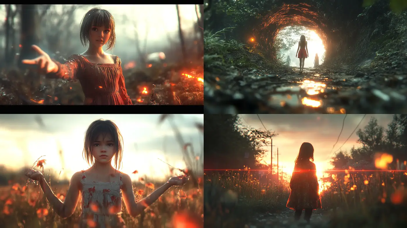 Ethereal Twilight Glow: A Mysterious Cinematographic Vision - Midjourney sref style