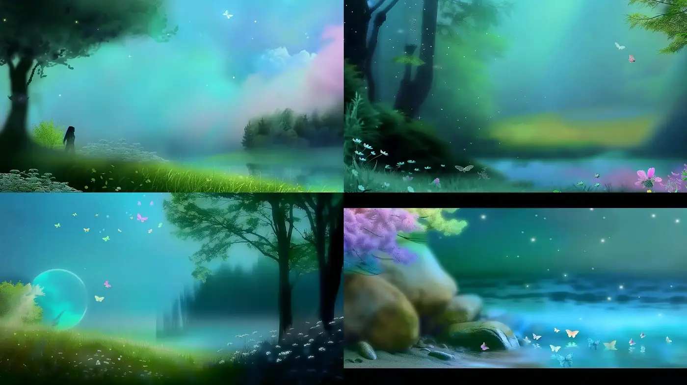 Ethereal Dreamscape Portraits with a Whimsical Color Harmony - Midjourney sref style