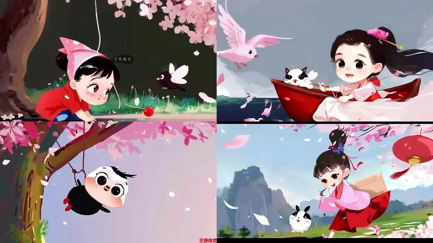 Charming Storybook Whimsy: A Homage to Anime-Inspired Pastel Storytelling - Midjourney sref style