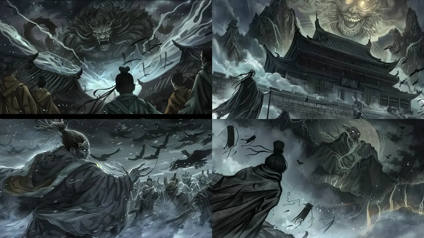 Ethereal Monochromatic Mythos: A Consistent Vision of Stylized Fantasia - Midjourney sref style