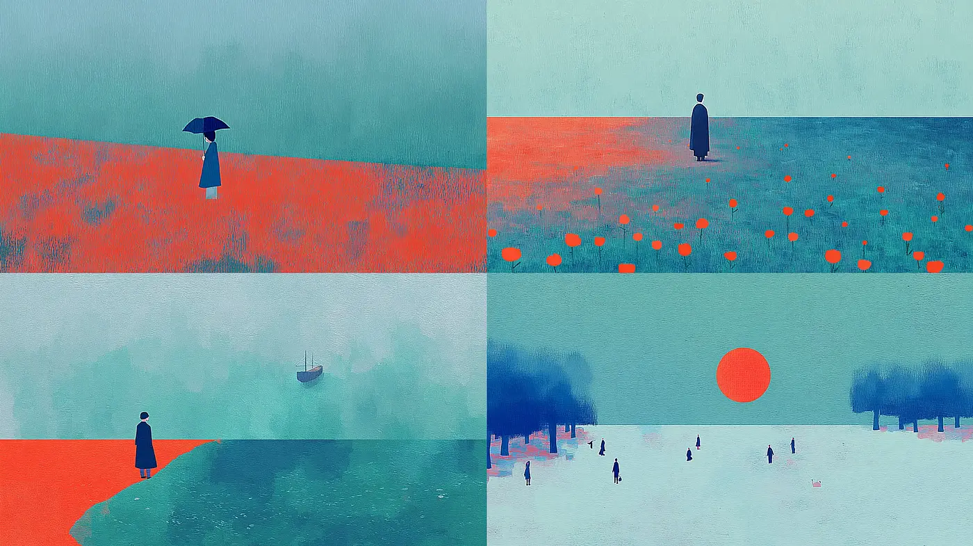 Surreal and Dreamlike Visions in Soft Color Tones - Midjourney sref style