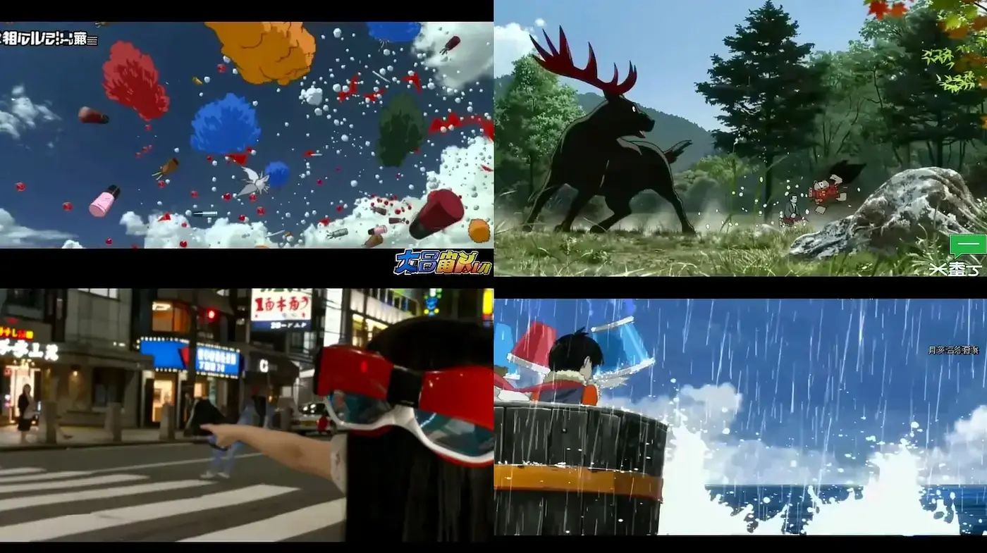 Dynamic and Vibrant Visuals with Nature and Urban Fusion - Midjourney sref style