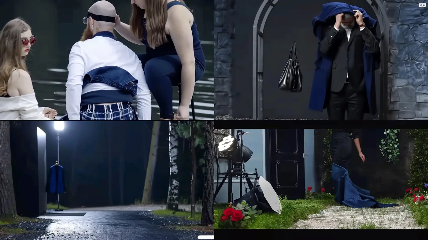 Cinematic Tableaux with a Surreal and Contemporary Blend - Midjourney sref style
