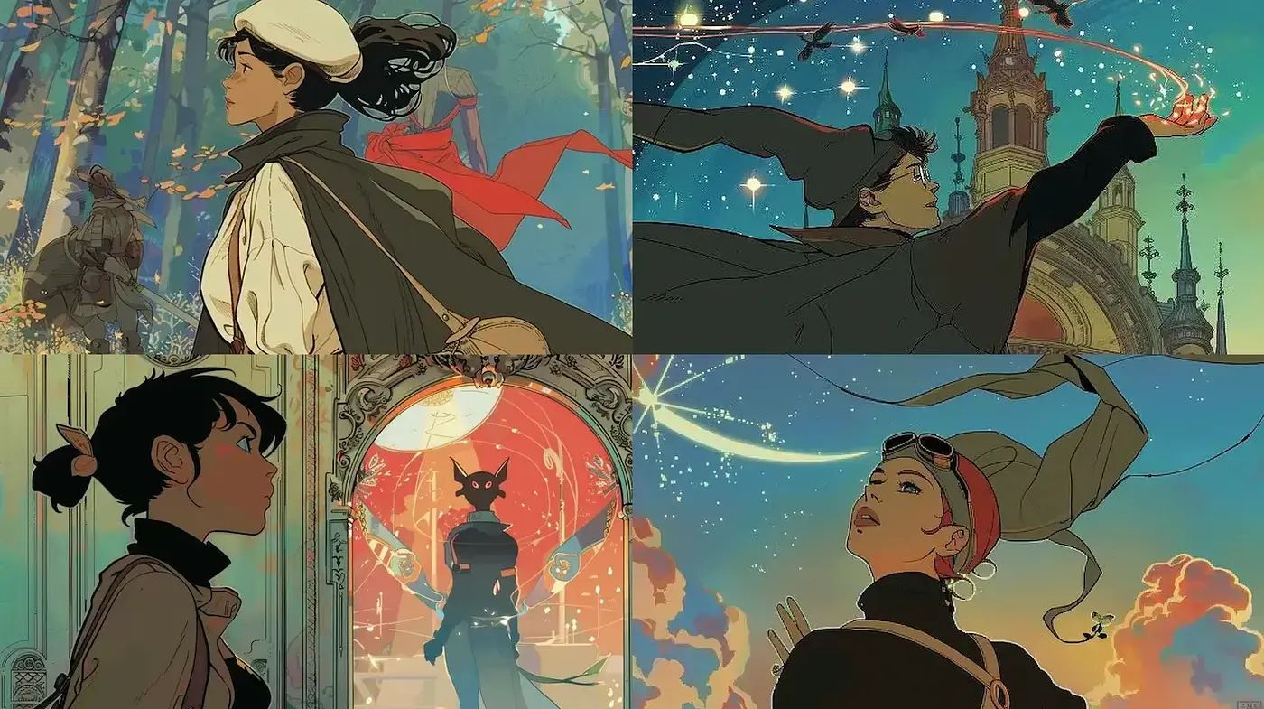 Ethereal Illustrations with Dreamlike Landscapes and Intricate Details - Midjourney sref style