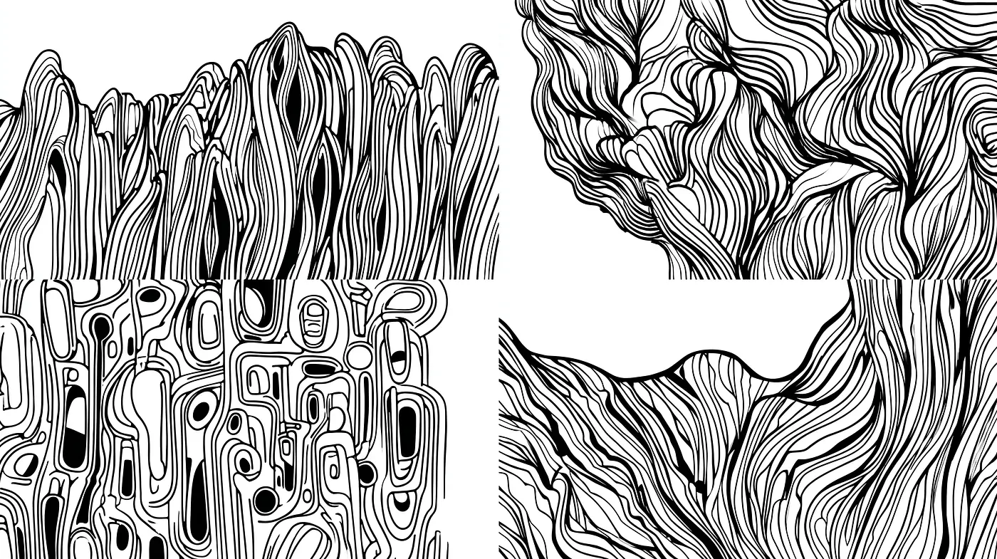 Fluid and Organic Line Work with a Minimalist Approach - Midjourney sref style