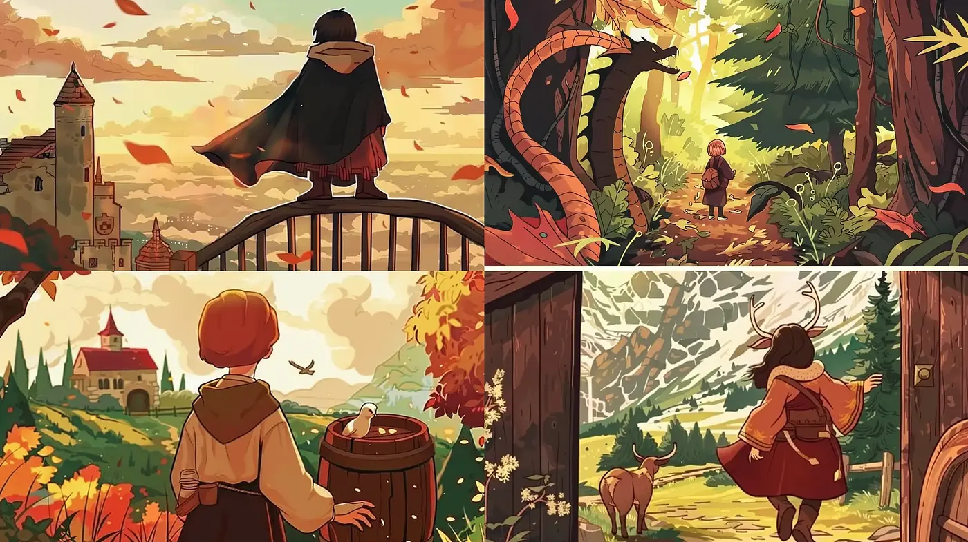Enchanting Storybook Harmonies - Midjourney sref style