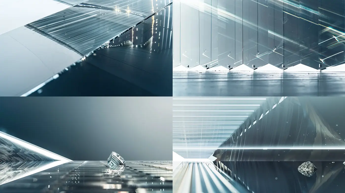 Futuristic Monochromatic Light Play - Midjourney sref style