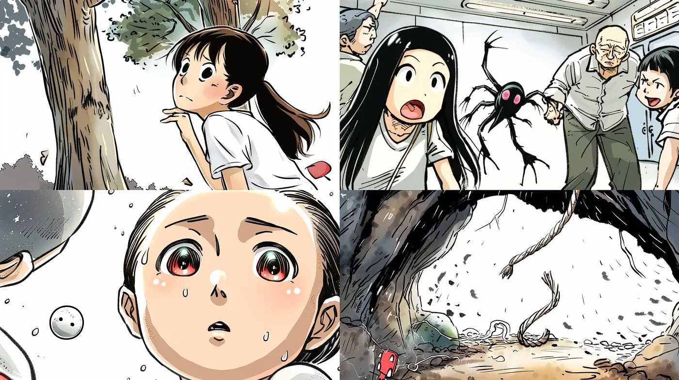 Whimsical Anime-Inspired Illustrations with Earthy Tones and Expressive Details - Midjourney sref style
