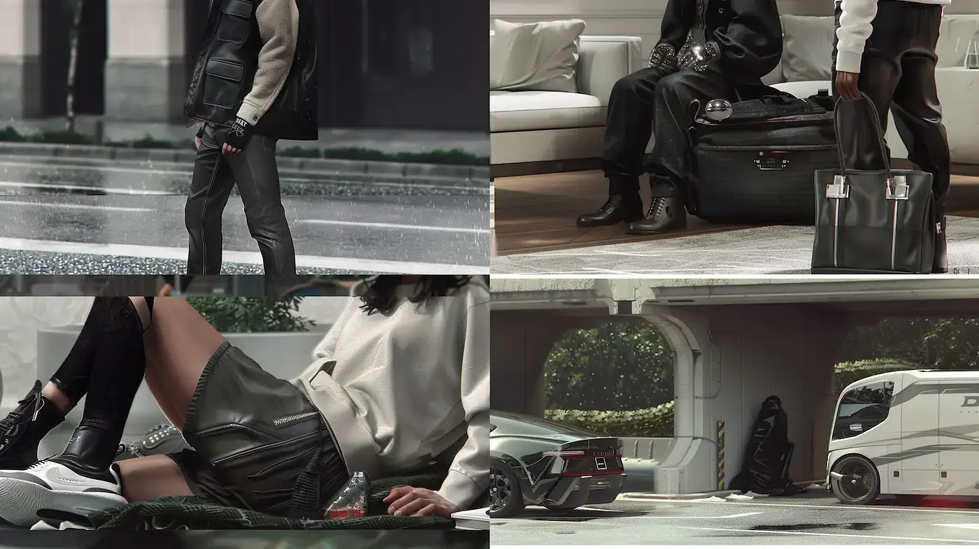 Futuristic Urban Aesthetic with a Touch of Luxury - Midjourney sref style