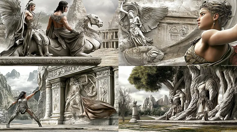 Mythological Realism with a Touch of Classical Elegance