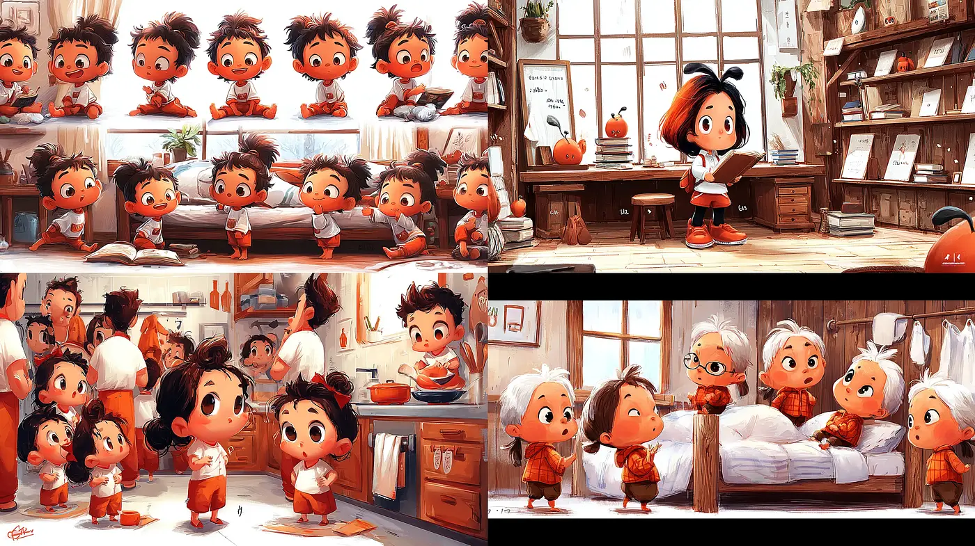 Charming and Whimsical Animation Style with Cozy Undertones - Midjourney sref style