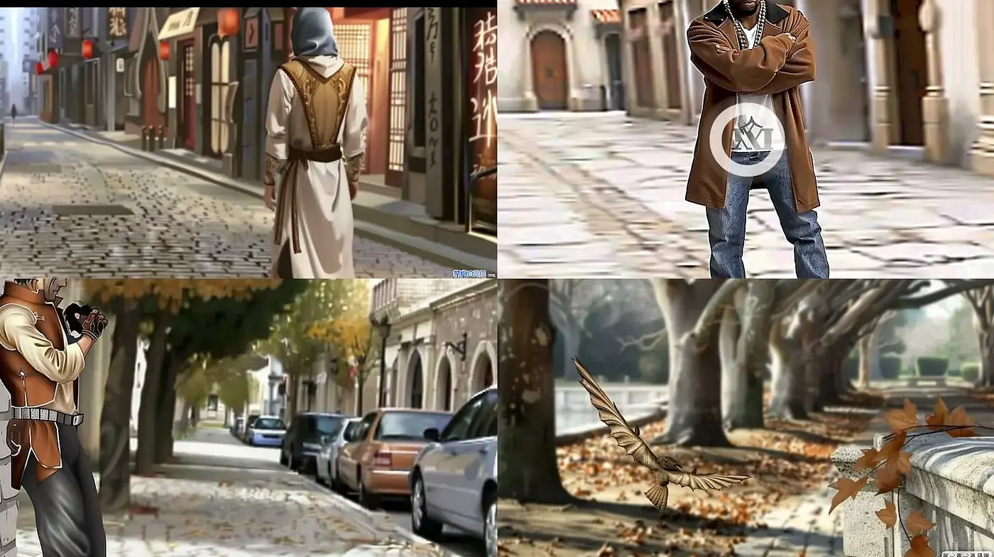 A Cohesive Exploration of Urban Serenity Through Artistic Lens - Midjourney sref style