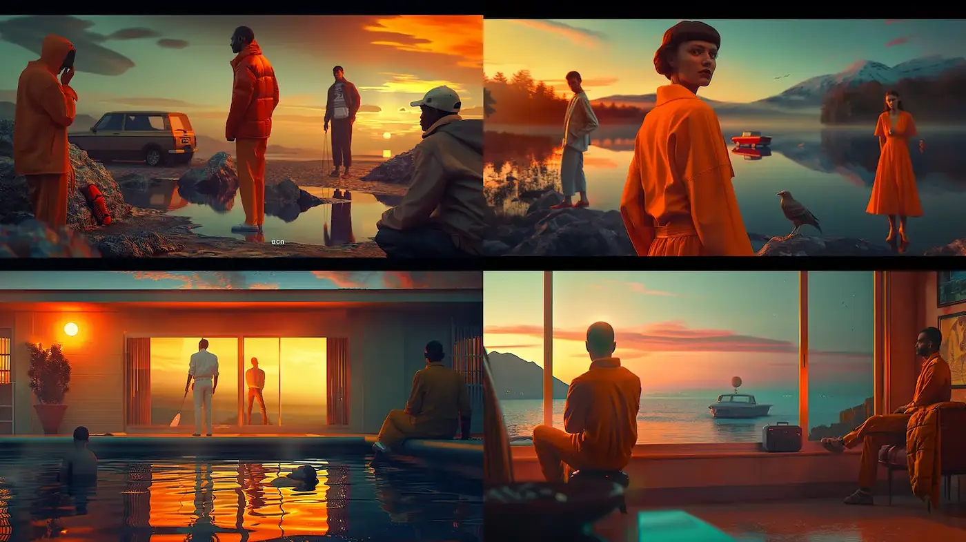 Contemporary Surrealism with a Cinematic Flair - Midjourney sref style