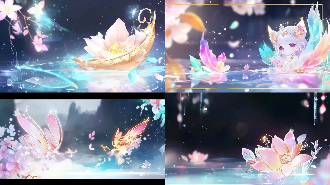 Ethereal Glow of Fantasia: Dreamlike Imagery with Magical Creatures - Midjourney sref style