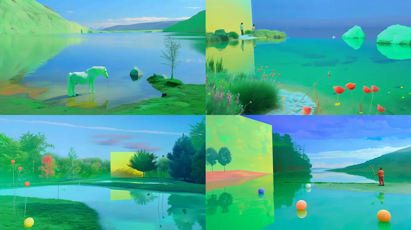 Serenity in Pastel Dreamscape: A Harmonious Blend of Surrealism and Impressionistic Landscapes - Midjourney sref style